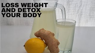 WEIGHT LOSS GINGER LEMON BODY DETOX WATER l Drink This To Clean Your Arteries amp Lower ur Cholesterol [upl. by Felise]