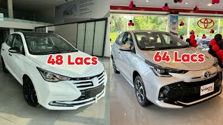 Toyota Yaris 15 CVT Facelift 2024 Vs Changan Alsvin 15 Black Edition 2024 Comparison  Review [upl. by Leahcimrej894]