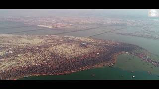 Kumbh Mela 2019  Drone View in 4K [upl. by Navak445]