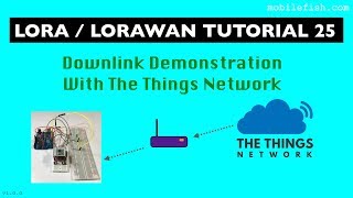 LoRaLoRaWAN tutorial 25 Downlink Demonstration With The Things Network [upl. by Pfeffer]