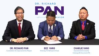 Bee Vang interviews Dr Richard Pan  Candidate for Sacramento Mayor [upl. by Pentheam]