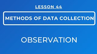 LESSON 44  OBSERVATION MEANING TYPES CHARACTERISTICS STRENGTHS amp LIMITATIONS OF OBSERVATION [upl. by Stine]