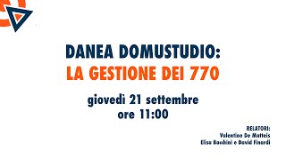 Danea Domustudio la gestione dei 770 [upl. by Sayres]