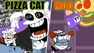 Playable Pizza Cat Mod UPDATED V18 Pizza Tower Gameplay with Peppino mods [upl. by Kcirrez]