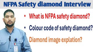 what is NFPA safety diamond  NFPA 704 diamond  colour code of safety diamond [upl. by Kriste]