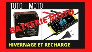 TUTO BATTERIE MOTO 12 VHivernage et Recharge [upl. by Artenahs]