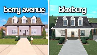 construyendo una casa de BERRY AVENUE en bloxburg [upl. by Thisbee]