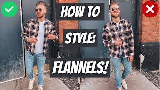 How to Style a Flannel Shirt Mens Fashion Help [upl. by Tra]