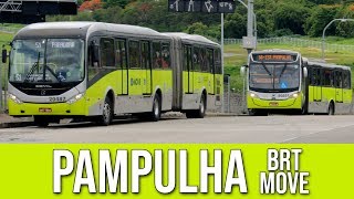 Estação Pampulha Belo Horizonte  Parte 22  BRT MOVE  Movimentação de Ônibus 109 [upl. by Garratt158]