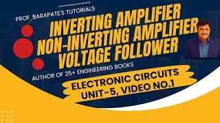 INVERTING AMPLIFIER NONINVERTING AMPLIFIER AND VOLTAGE FOLLOWER [upl. by Schreibman]