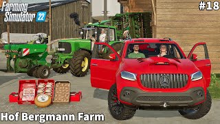 Selling Food Products Feeding Pigs Potato Storage amp Sowing Canola│Hof Bergmann│FS 22│Timelapse18 [upl. by Alodi]