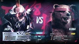 Tekken 8 Online Match  BaDam Kuma Vs Pirate King Jack 8 [upl. by Karen]