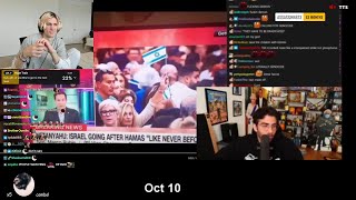 xQc reacts to Destiny Exposing Hasan on Twitter [upl. by Domenech]