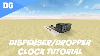 Minecraft EASIEST Dispenser and Dropper Clock Tutorial WORKS IN 1204 [upl. by Don]