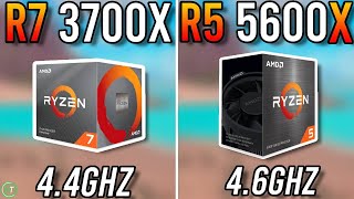 Ryzen 7 3700X vs Ryzen 5 5600X  Tested in 2024 [upl. by Hartfield]