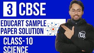 Class 10 Term 2  Science  Pre Board Educart Sample Paper Solution  CBSE 202122 [upl. by Einor]