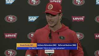 Brock Purdy on Sam Darnold Hes in a great situation  GMFB [upl. by Jeavons]