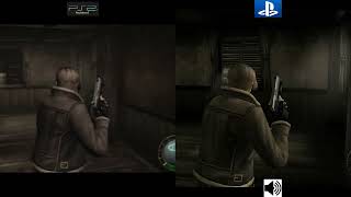 Resident Evil 4 PS2 VS PS4 Gameplay Console VS Console [upl. by Rodgiva314]