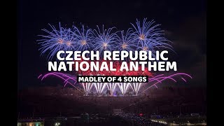 National Anthem Czech Republic Madley 2018 with fireworks [upl. by Kingston549]