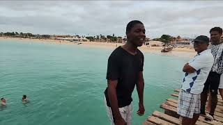 Cape Verde Sal Zipline shark bay buggies Santa Maria pier island tour [upl. by Ahsenauj]