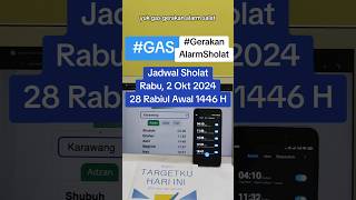 Jadwal Sholat Karawang Rabu 2 Oktober 202428 Rabiul Awal 1446 Hijriah fyp sholat karawang [upl. by Zippora]