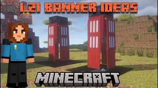 10 Fancy Banner Designs in Minecraft 121 with Flow and Guster [upl. by Ahtreb]