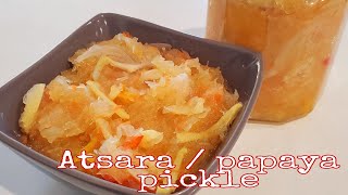 ATSARA PAPAYA PICKLE RECIPE THE EASY RECIPE [upl. by Stern]