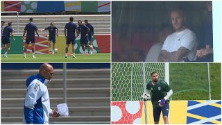 Italia allenamento per la Croazia Dimarco in palestra Donnarumma si scalda poi il torello [upl. by Ydnik]