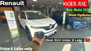 Renault Kiger RXE Base Modal👌2024Renault Kiger Features Price 650L Detailed Review AmanYadav kiger [upl. by Hazeghi]