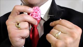 How to Wear a Lapel Flower Pin  Never Lose it again [upl. by Caruso]