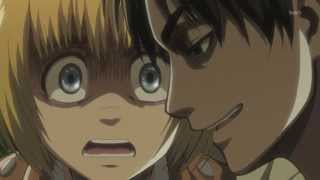 Shingeki No Kyojin  Attack on Titan Episode 9  Eren saying quotIll Kill Youquot [upl. by Nyliram]