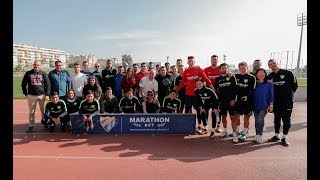 El malaguismo arropa al equipo con Marathon Bet [upl. by Lune]