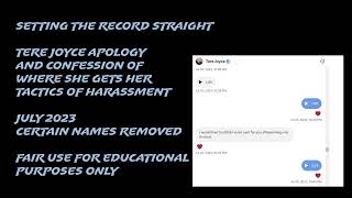 EXPOSED Setting the record straight NotMyRabbitHolewithTereJoyce hoaxx JUSTMETWO [upl. by Airotel]