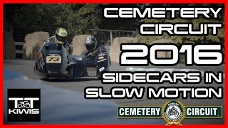 2016 Cemetery Circuit  Sidecars Slow Motion [upl. by Lesak]