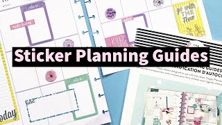 Plan With Me Using the NEW Happy Planner Sticker Guides  And how to Make a Custom Mini Guide [upl. by Maxima740]