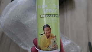 unboxing videoAnti Flea amp Tick Spray for Dogs Infused with Citronella Neem amp Eucalyptus Oils [upl. by Aicittel283]