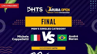 FINAL MASCULINO  🇮🇹 Cappelletti VS Baran 🇧🇷  ARUBA OPEN BEACH TENNIS CHAMPIONSHIPS 2023  EN VIVO [upl. by Valenba]