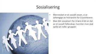 Samfunnsfag  Identitet og sosialisering [upl. by Moraj921]