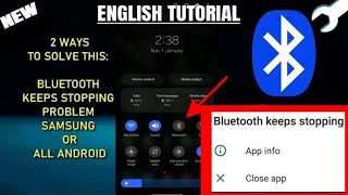 Fix Bluetooth Keeps Stopping Problem In Samsung  All Android Phone [upl. by Septima]