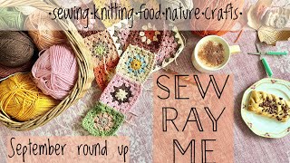 Sew Ray Me vlog  September round up  new crochet project and shop news 🧡 [upl. by Rydder]