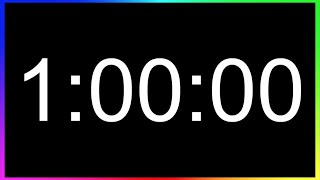 Minuteur 1 Heure ALARME🚨  Compte à Rebours 1h  Minuterie 60 Minutes  Décompte 1h [upl. by Colson870]