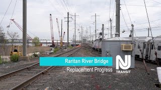 Raritan River Bridge Replacement Progress [upl. by Seaden]