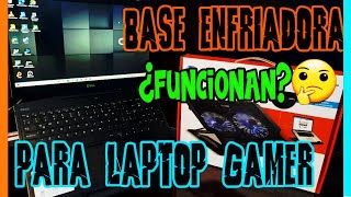 ¿Funcionan las Bases enfriadoras para Laptops Gamer Review y Unboxing de Base de la Marca STEREN [upl. by Carie782]