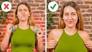 32 Useful BRA HACKS Every Girl Should Know  5Minute Tips For Any Situations [upl. by Annayek]