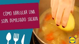 Cómo Arreglar Una Sopa Salada 🍵🧂  Trucos Cocina [upl. by Dominga]