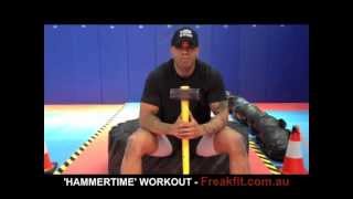 SLEDGE HAMMER WORKOUT BODY TRANSFORMATION [upl. by Einnor]