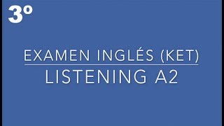 Listening A2  3º TEST  English Listening A1 [upl. by Harimas81]