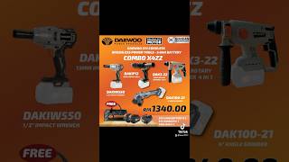 DAEWOO 21V BRUSHLESS Cordless Drill Tools 50AH Battery  MALAYSIA cordlesstools [upl. by Abbot]