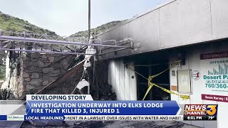 Investigation underway into deadly Elks Lodge fire that left three dead one injured [upl. by Maisey263]