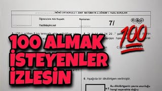 7 SINIF MATEMATİK 1 DÖNEM 1 YAZILI SORULARI [upl. by Ahsinad689]